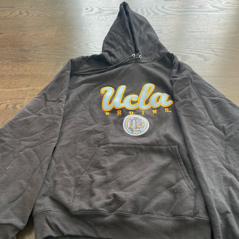 Champion UCLA Bruins Black Hoodie with Gold & Blue Logo